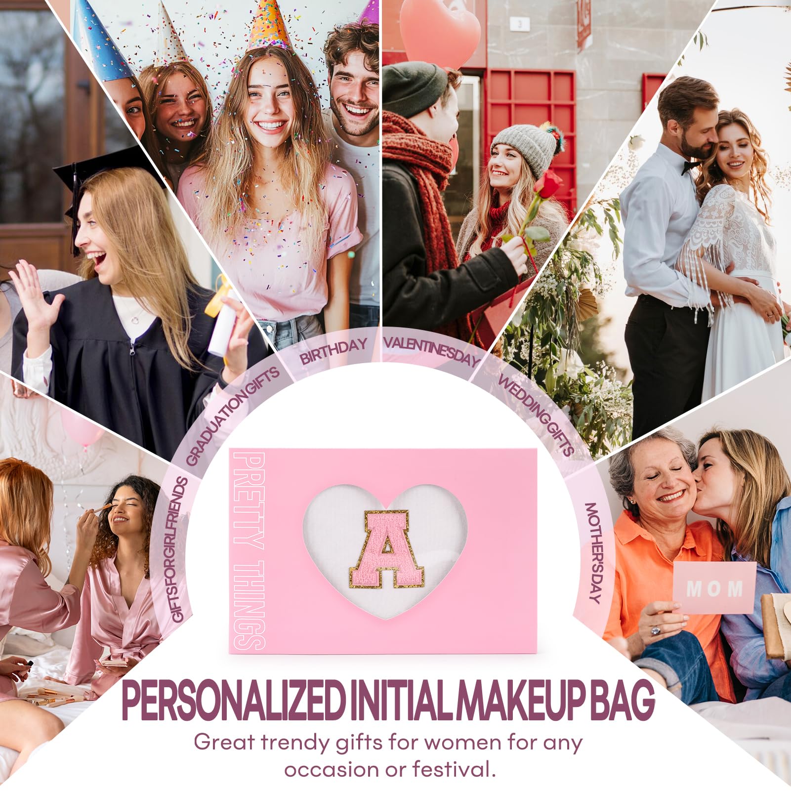 Mibasies gift-ready cosmetic bag, ideal for birthdays and special occasions