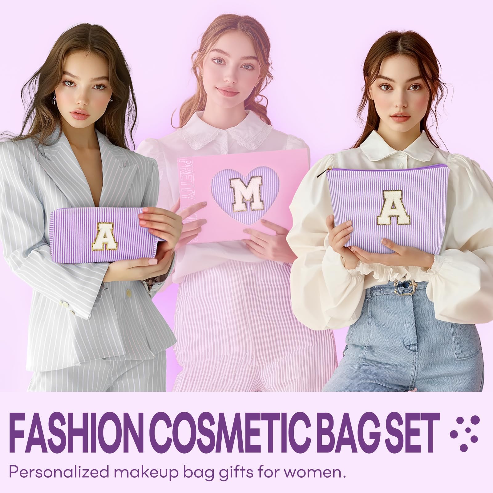 Mibasies travel cosmetic bag small size keeps daily essentials neatly organized.