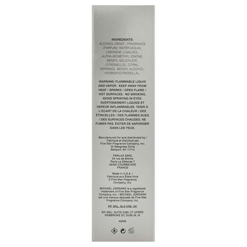 Michael Jordan 23 bottle on skin, aromatic notes ready for out-the-door confidence.