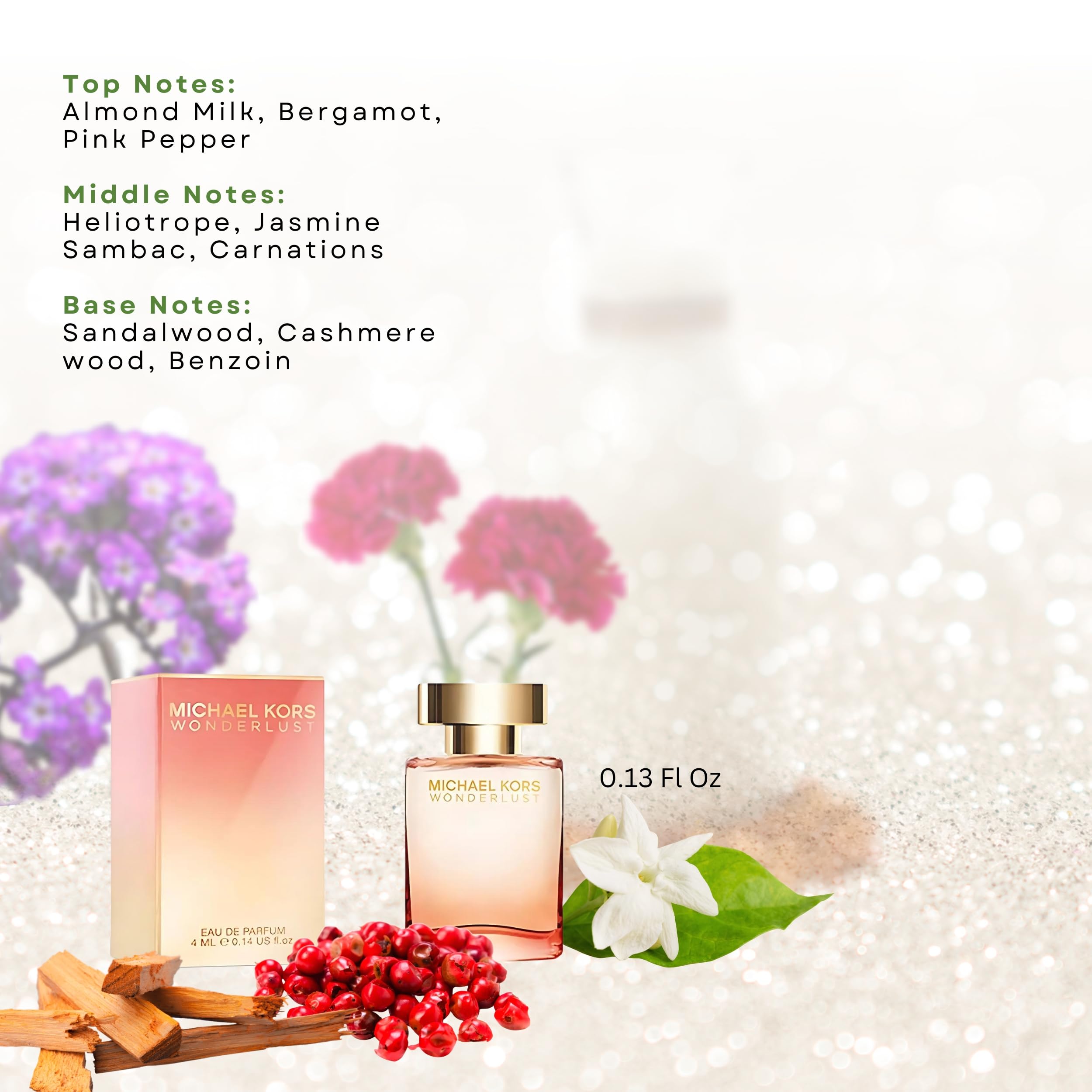 Michael Kors travel-size collection image highlights compact, purse-ready fragrance splashes