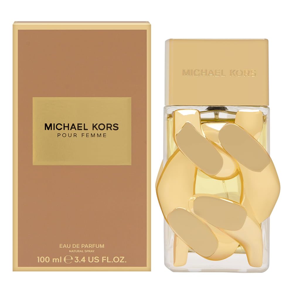 Michael Kors Pour Femme bottle front view for elegant daily wear and signature scent