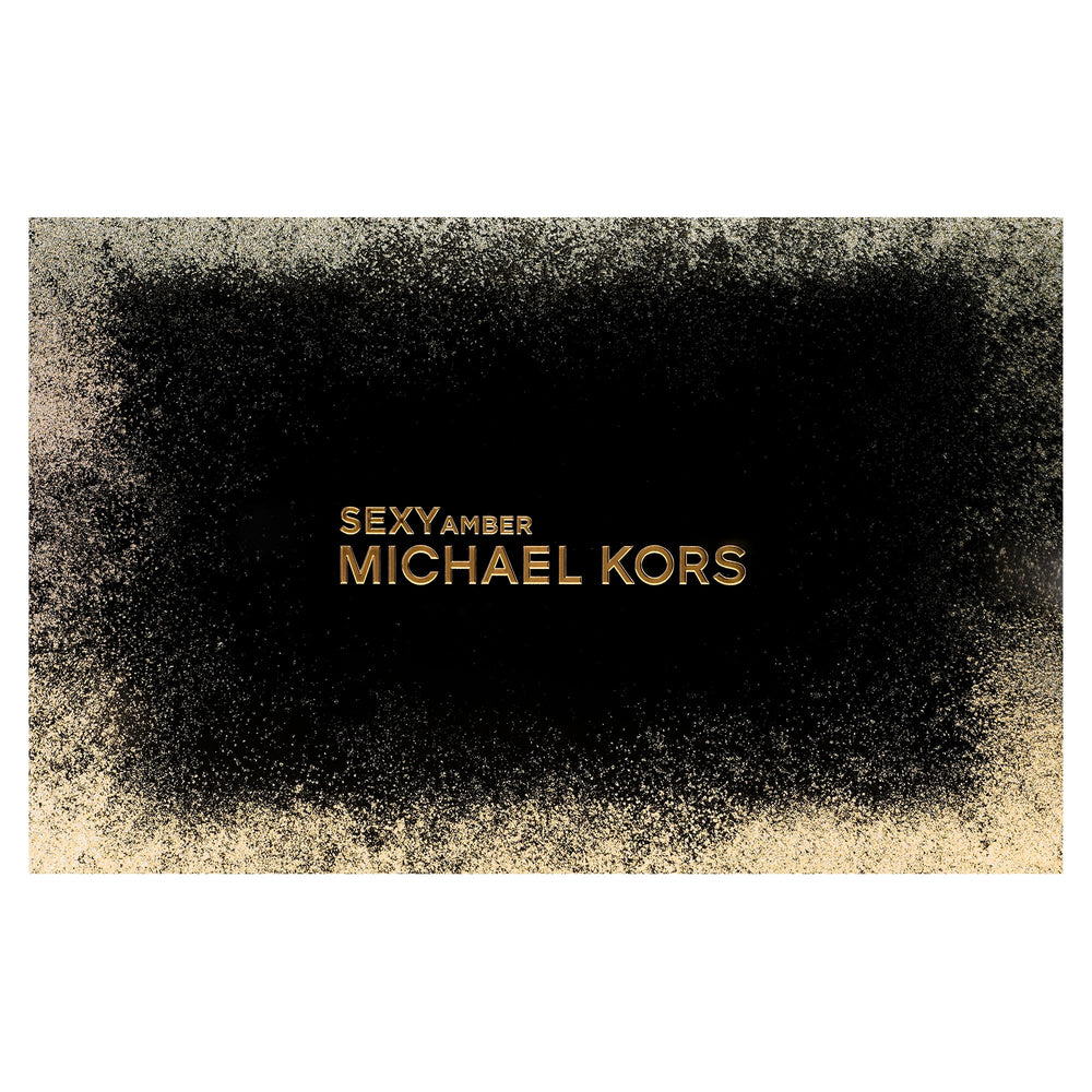 Michael Kors Sexy Amber body lotion application demonstrates long-lasting scent base.