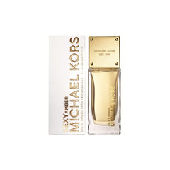 Michael Kors Sexy Amber packaging box highlighting gift-ready presentation.