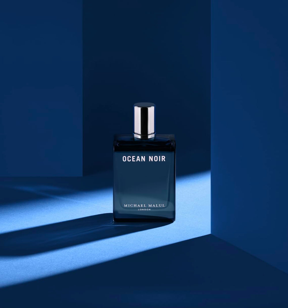 Michael Malul Ocean Noir compact bottle ready for travel rituals