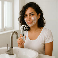 Michael Todd Soniclear replacement brush head antimicrobial design guards against odor.
