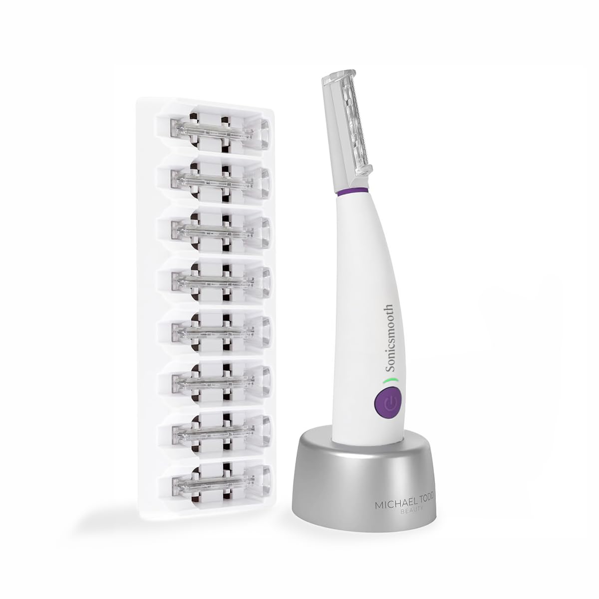 Michael Todd Sonicsmooth main product shot highlighting at-home dermaplaning system for smooth skin