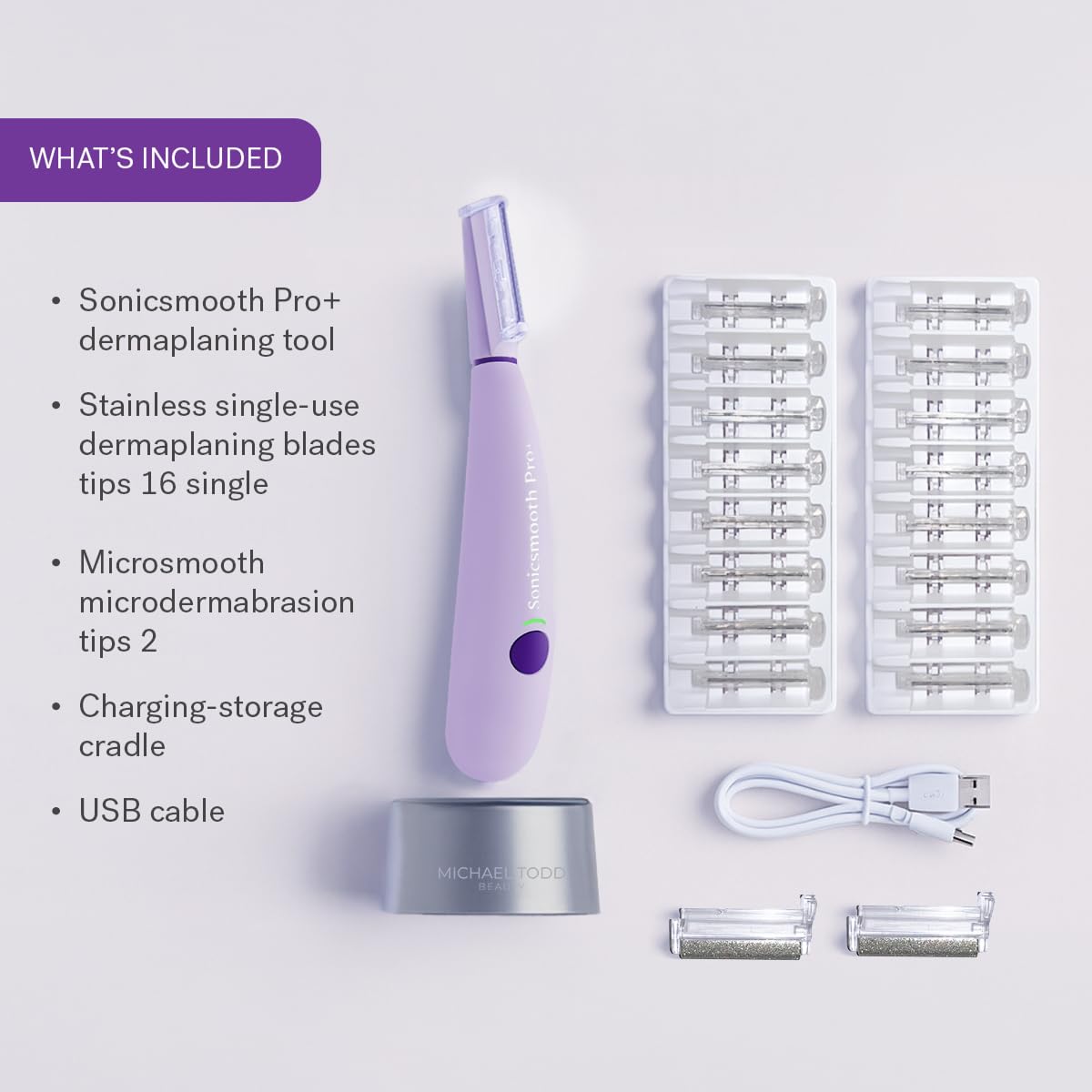 MICHAEL TODD Sonicsmooth Pro+ travel-friendly design supports busy routines.