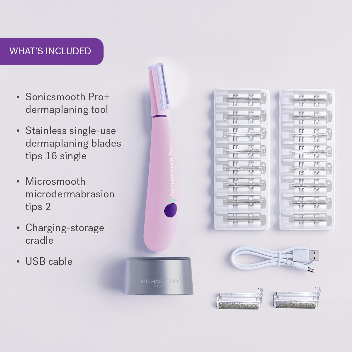 Michael Todd Sonicsmooth Pro+ 16 blades and 2 tips deliver consistent results.