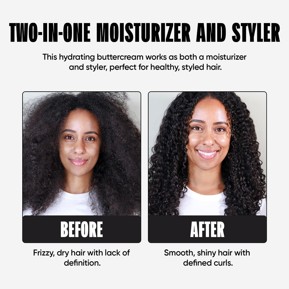 Miche Beauty Quenched Buttercream twist-out application shows defined, frizz-free shine