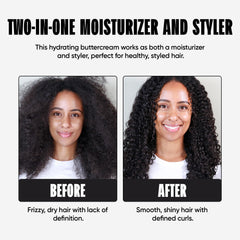 Miche Beauty Quenched Buttercream twist-out application shows defined, frizz-free shine