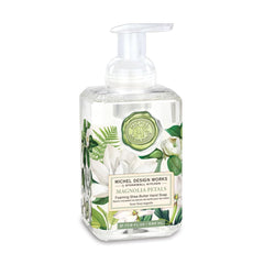 Michel Design Works foaming hand soap bottle with pump for quick, effective cleansing.