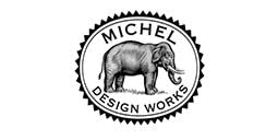 Michel Design Works triple-milled soap pattern highlighting black and white design for elegant bath display