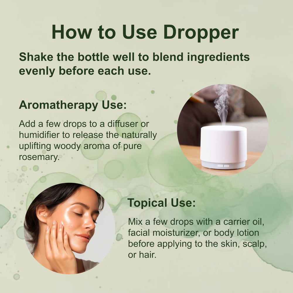 Micro Ingredients rosemary skincare application for refreshing routine.