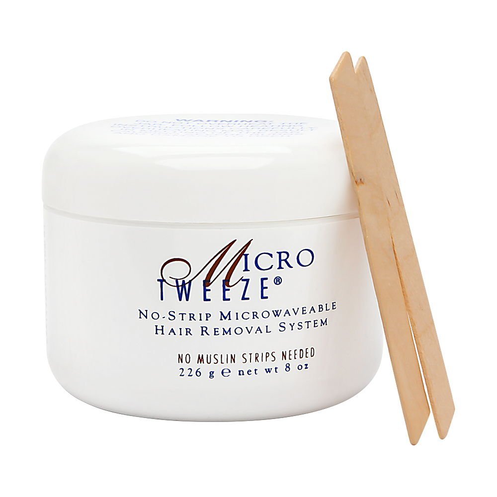 Micro Tweeze no-strip wax kit application for quick, mess-free at-home hair removal