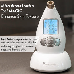 Microderm GLO at-home treatment in bathroom promoting clearer pores and radiance.