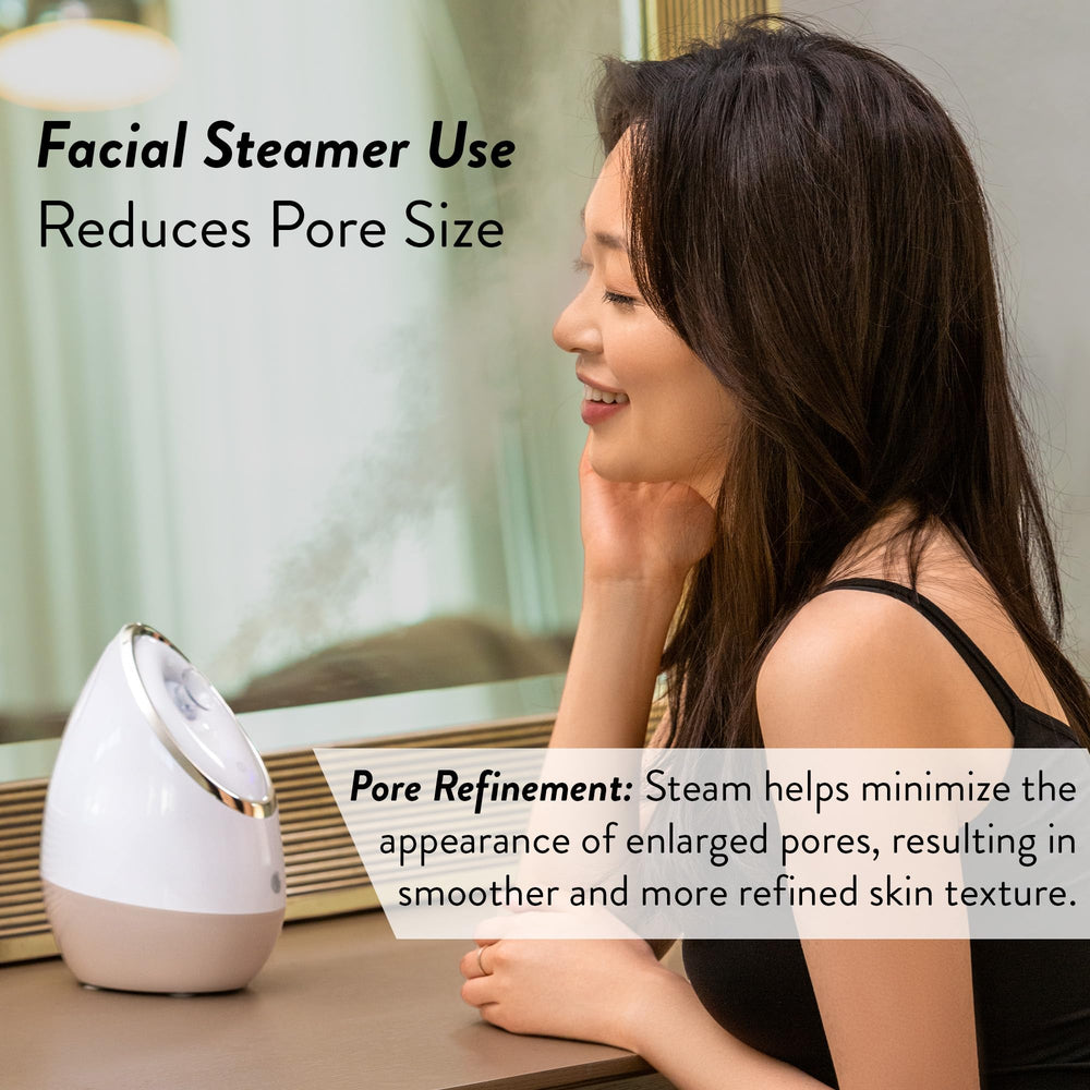 Microderm GLO Facial Steamer SPA+ hydration-boost view emphasizes moisture delivery during routines.