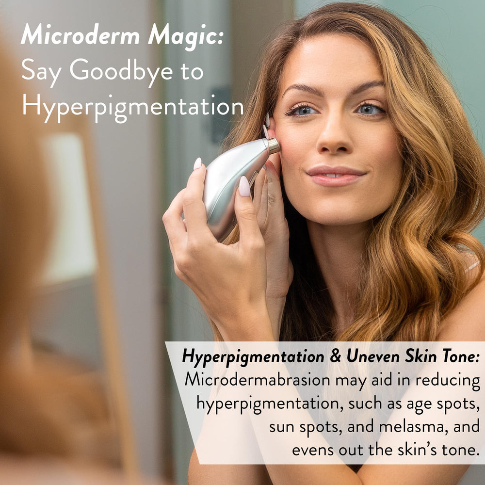 Microderm GLO nozzle attachments collection showcasing versatile tools for different areas.