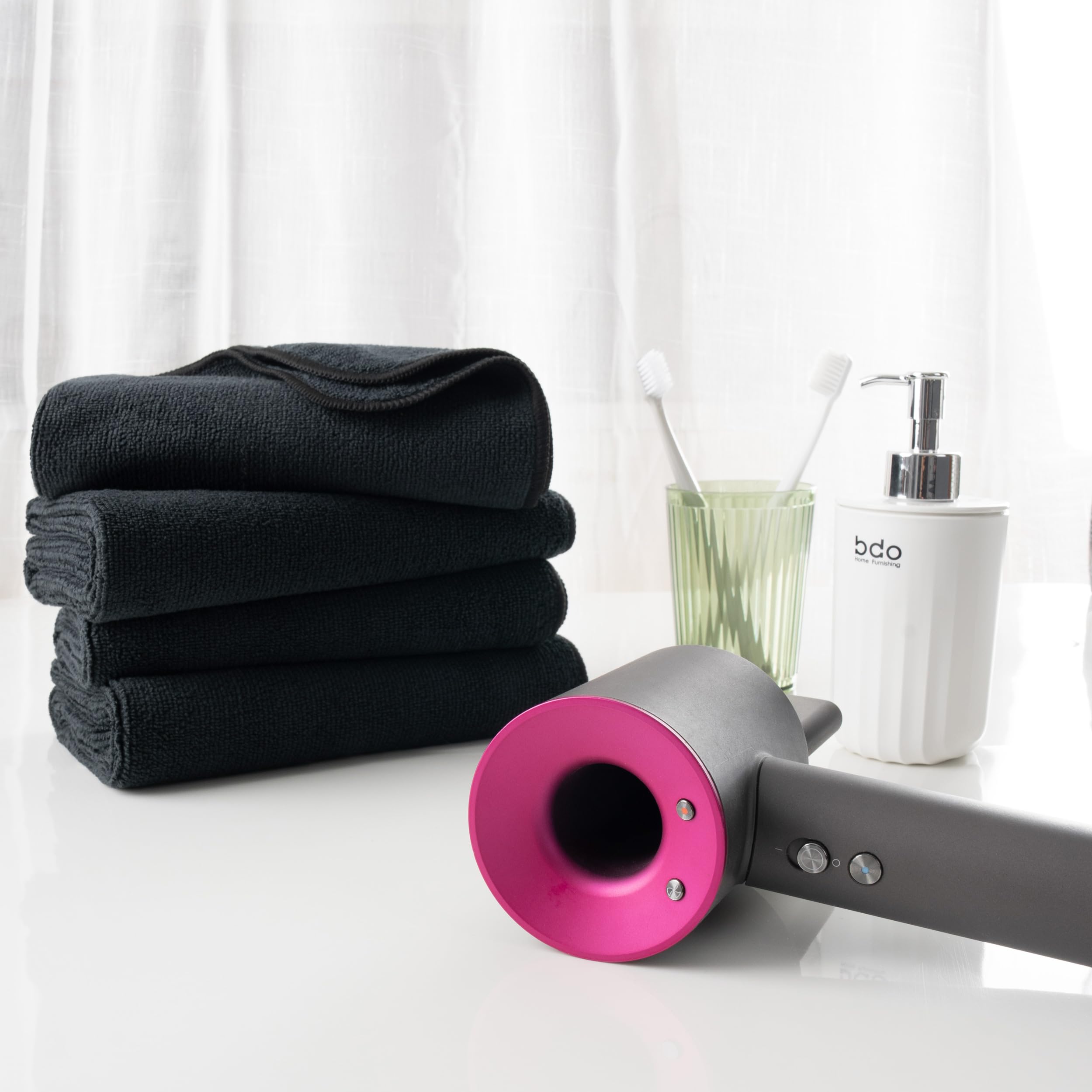 MICROFI microfiber hair-drying salon towel 16x29 size ideal for long hair.