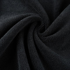 MICROFI microfiber hair-drying salon towel closeup-absorbent highlights moisture-wicking performance.