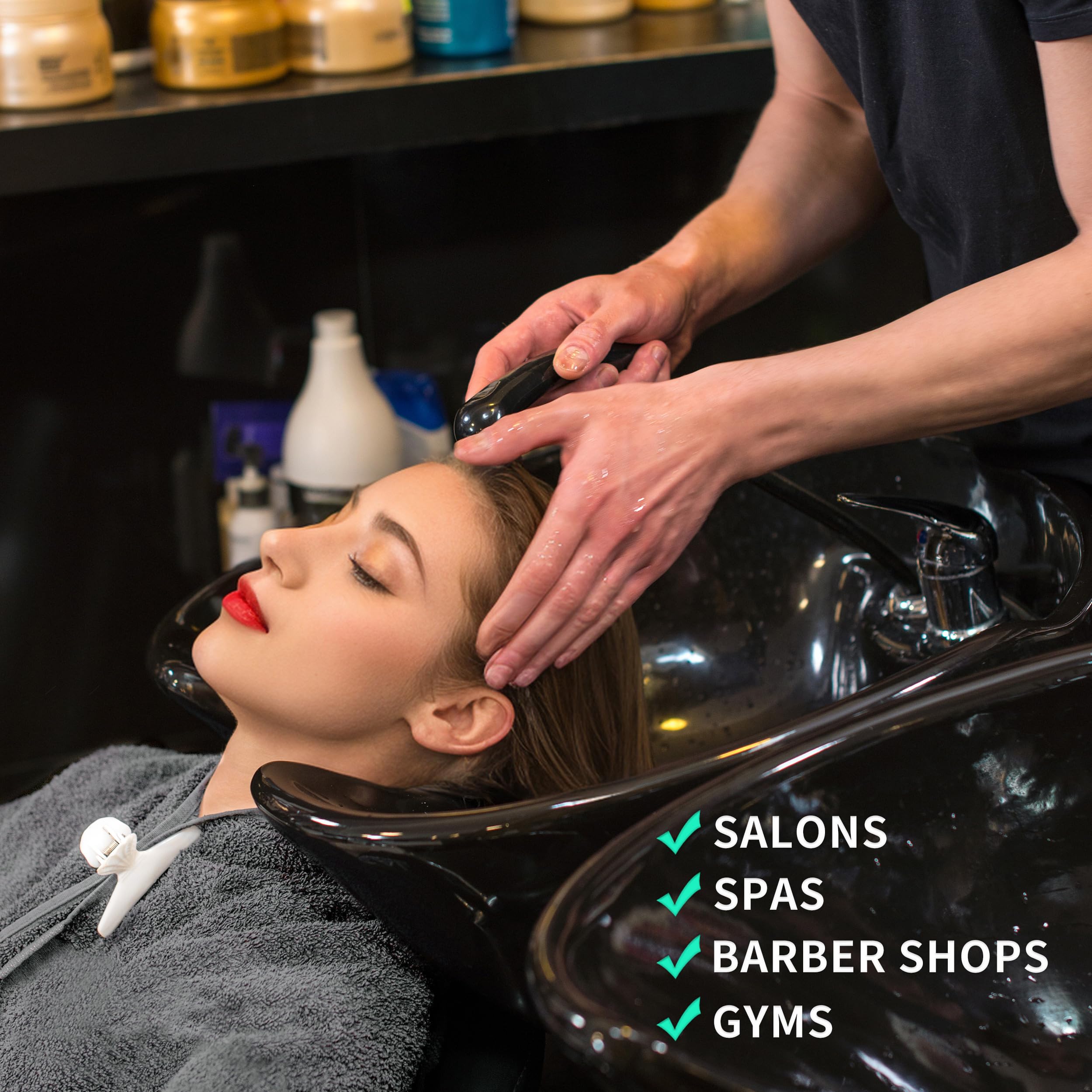 MICROFI 16x29 inch towels provide generous coverage for all hair lengths.