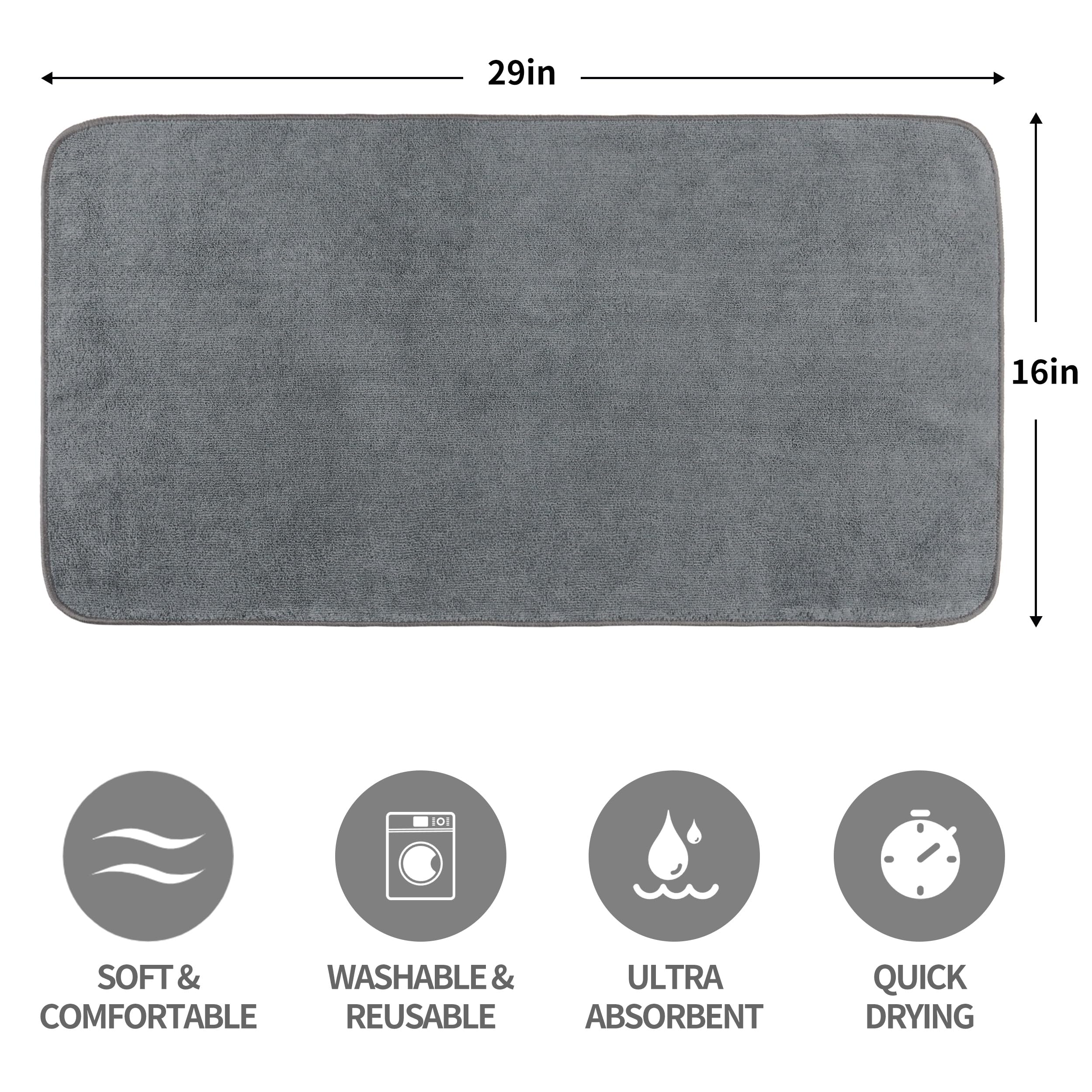 MICROFI quick-drying towel speeds post-shower routines for busy mornings.