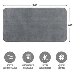 MICROFI quick-drying towel speeds post-shower routines for busy mornings.