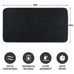 MICROFI microfiber hair-drying salon towel rolled demonstrates quick-dry performance for busy mornings.