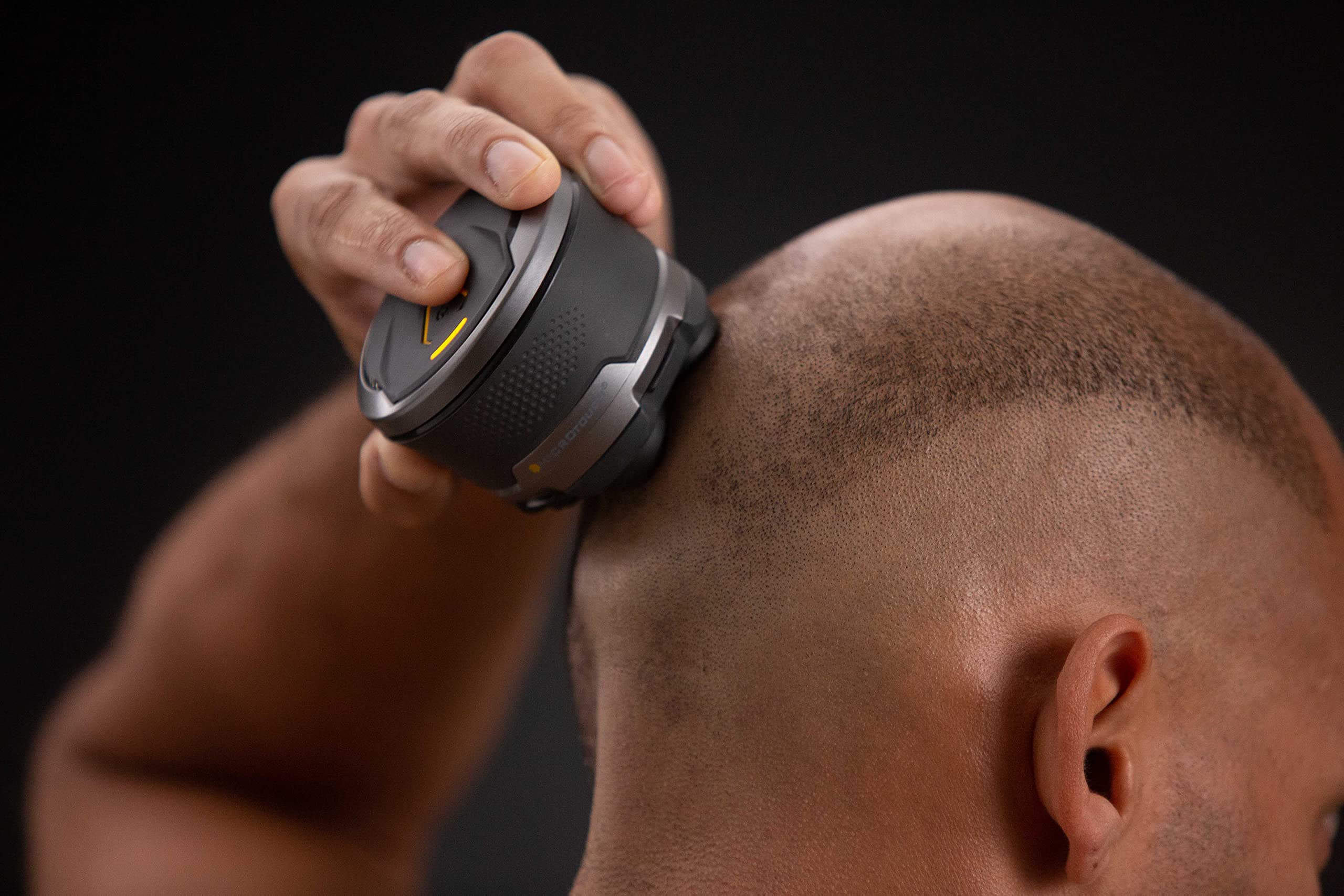 MicroTouch Titanium Head Shaver hypoallergenic blades protect sensitive skin.