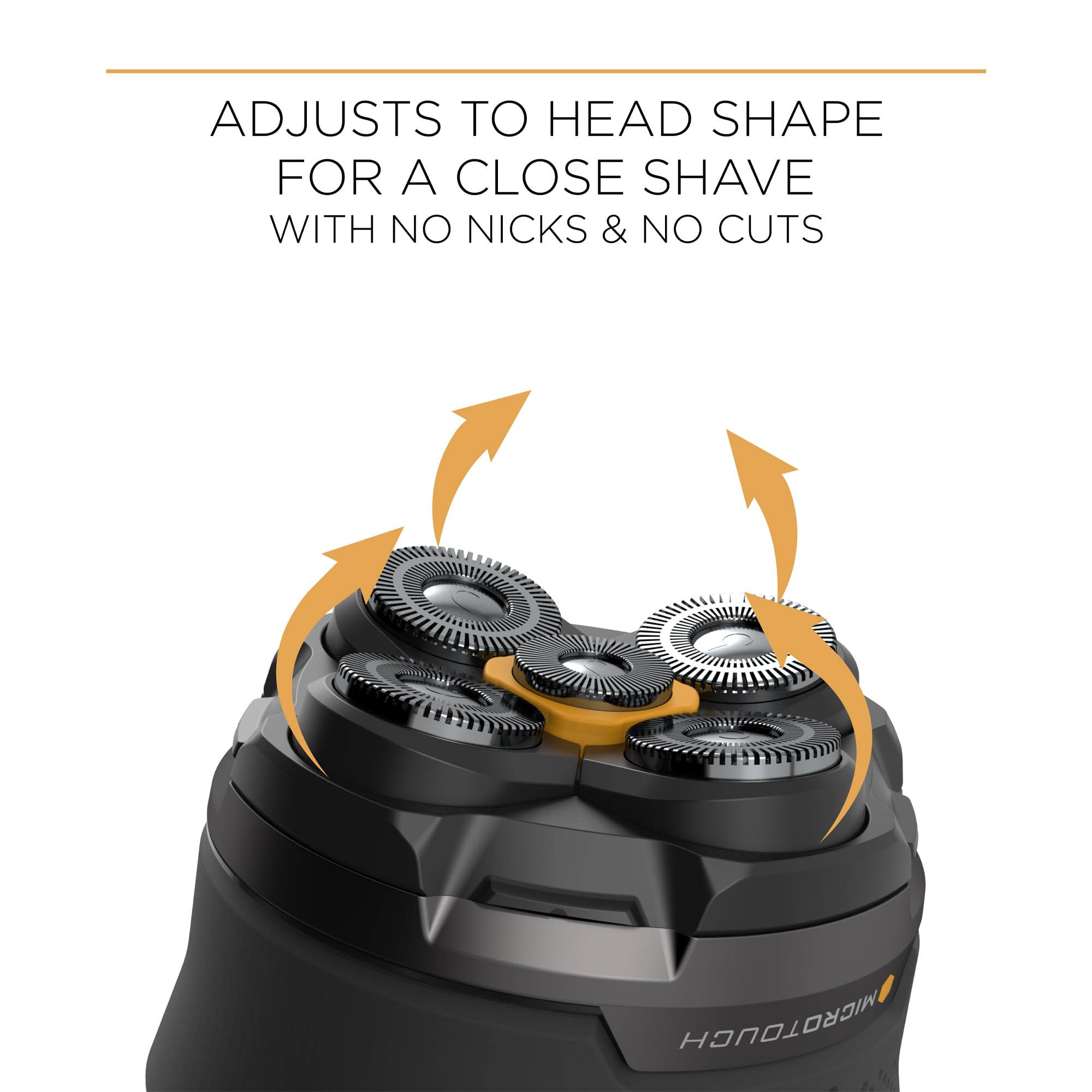 MicroTouch Titanium Head Shaver wet/dry compatible for shower or quick touch-up.