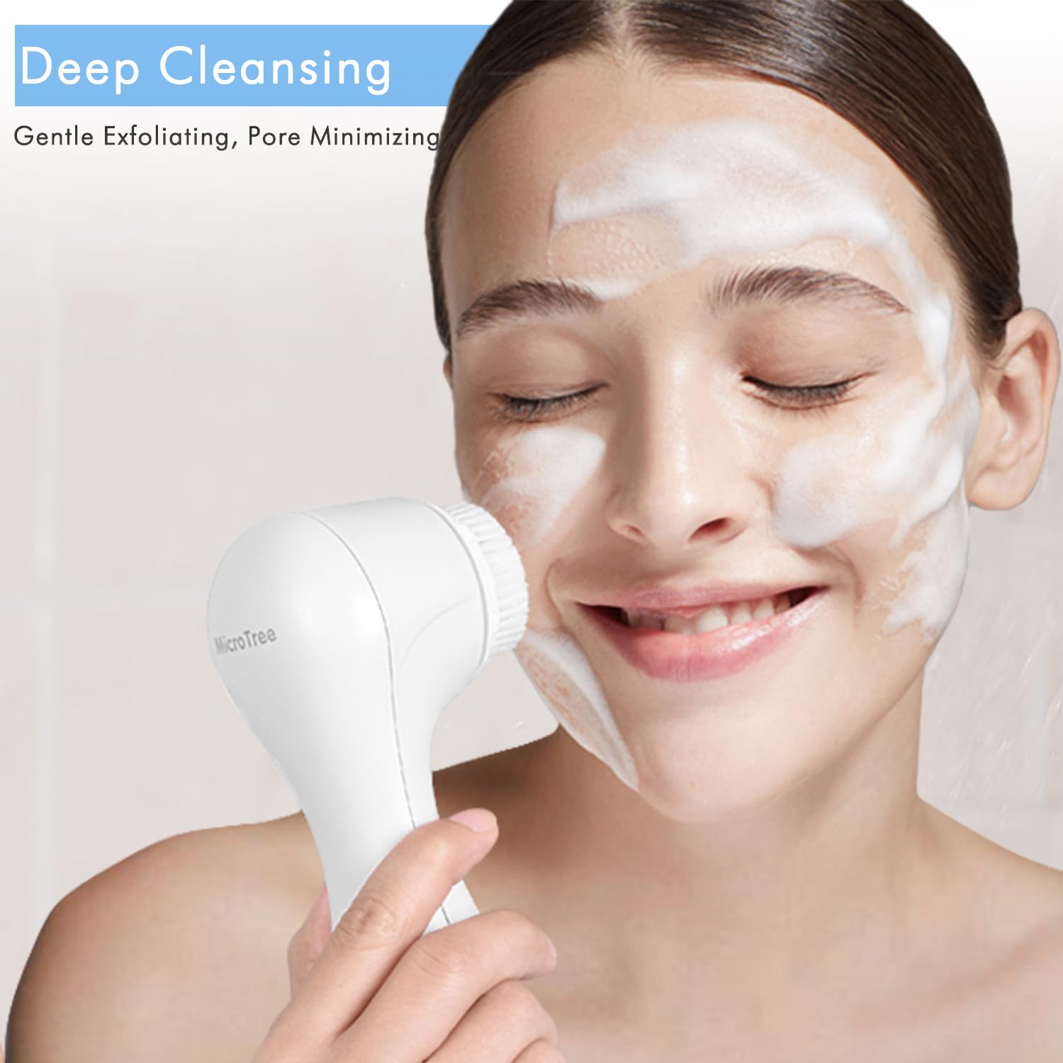 Microtree two-speed cleansing demonstrates daily and deeper weekly cleaning options