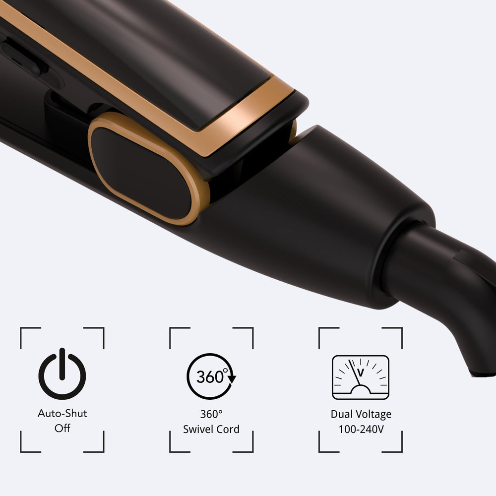 MICSTA Flat Iron employs PTC heating for steady, safer heat during use.