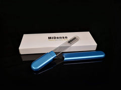 MiDenso rose-gold nail file with nano surface for lasting smooth nails.