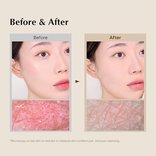 MIDHA Rice Bran Scrub Foam creamy texture emphasizing soft cleanse