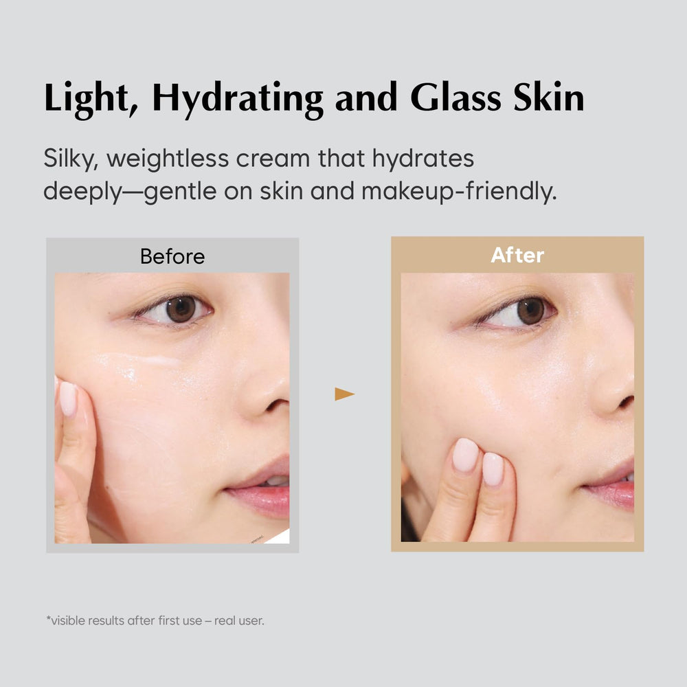 MIDHA Rice Cream rice bran water focus communicates lasting moisture without heaviness.