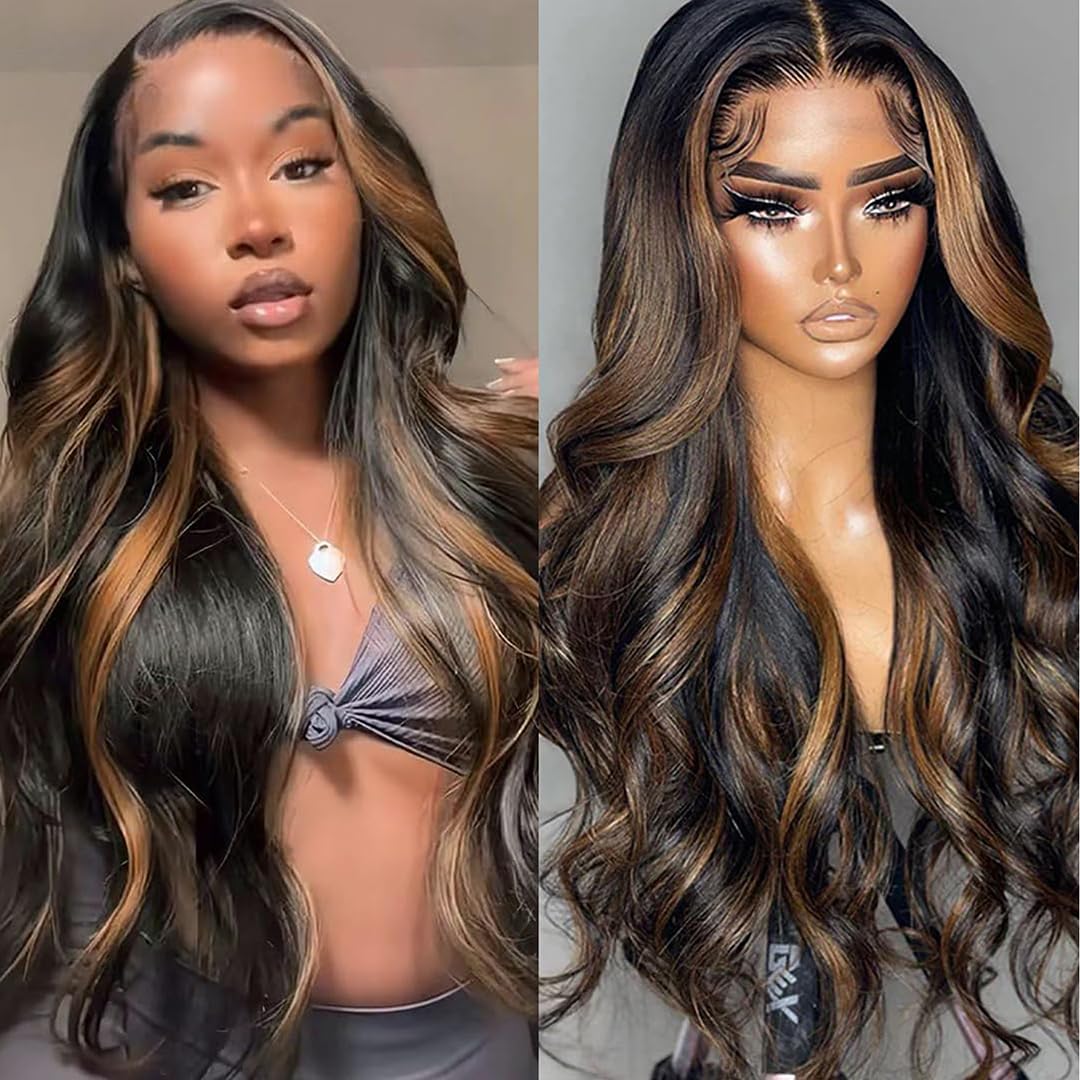 Miear 13x6 ombre lace front wig for everyday wear with natural hairline