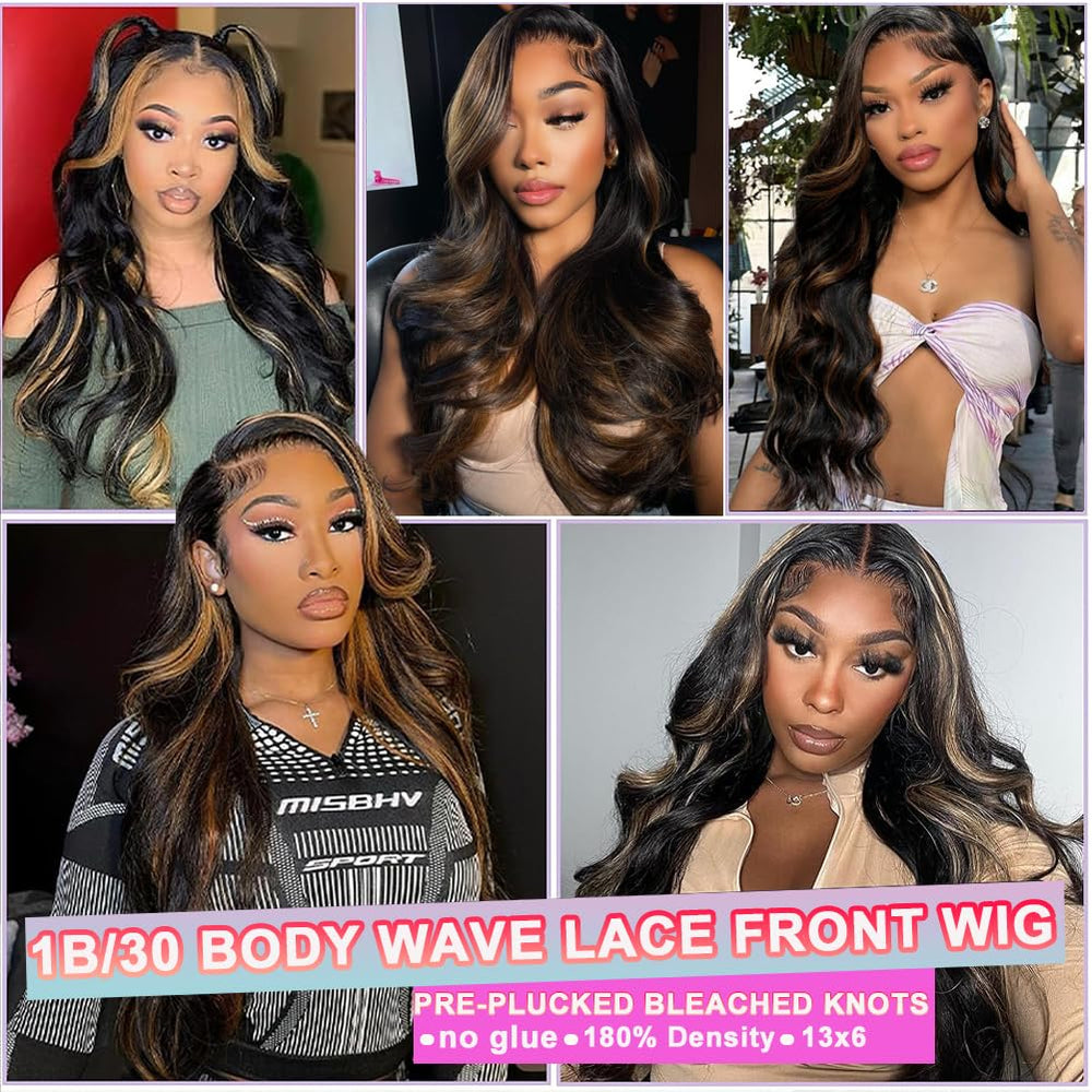 Miear ombre highlight balayage wig showing versatile color options