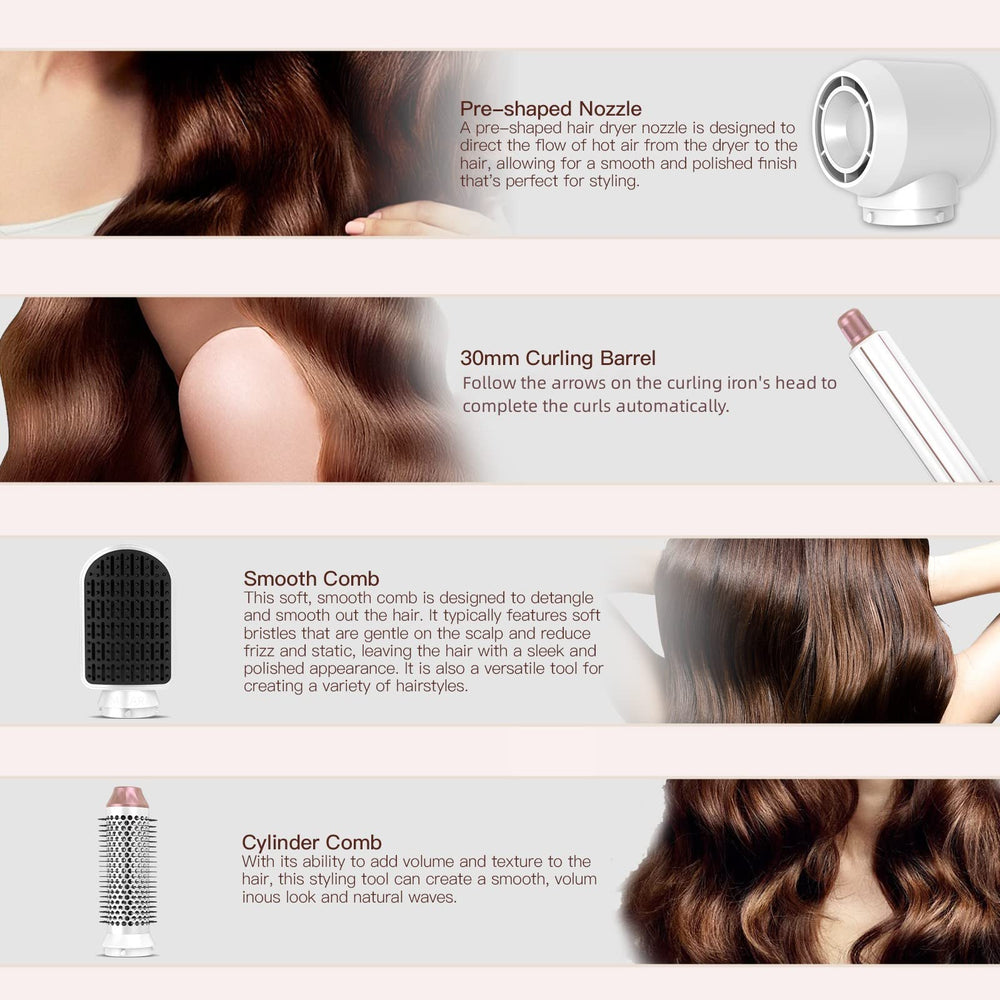 MIEARA two curling irons attachments deliver defined curls with easy control.