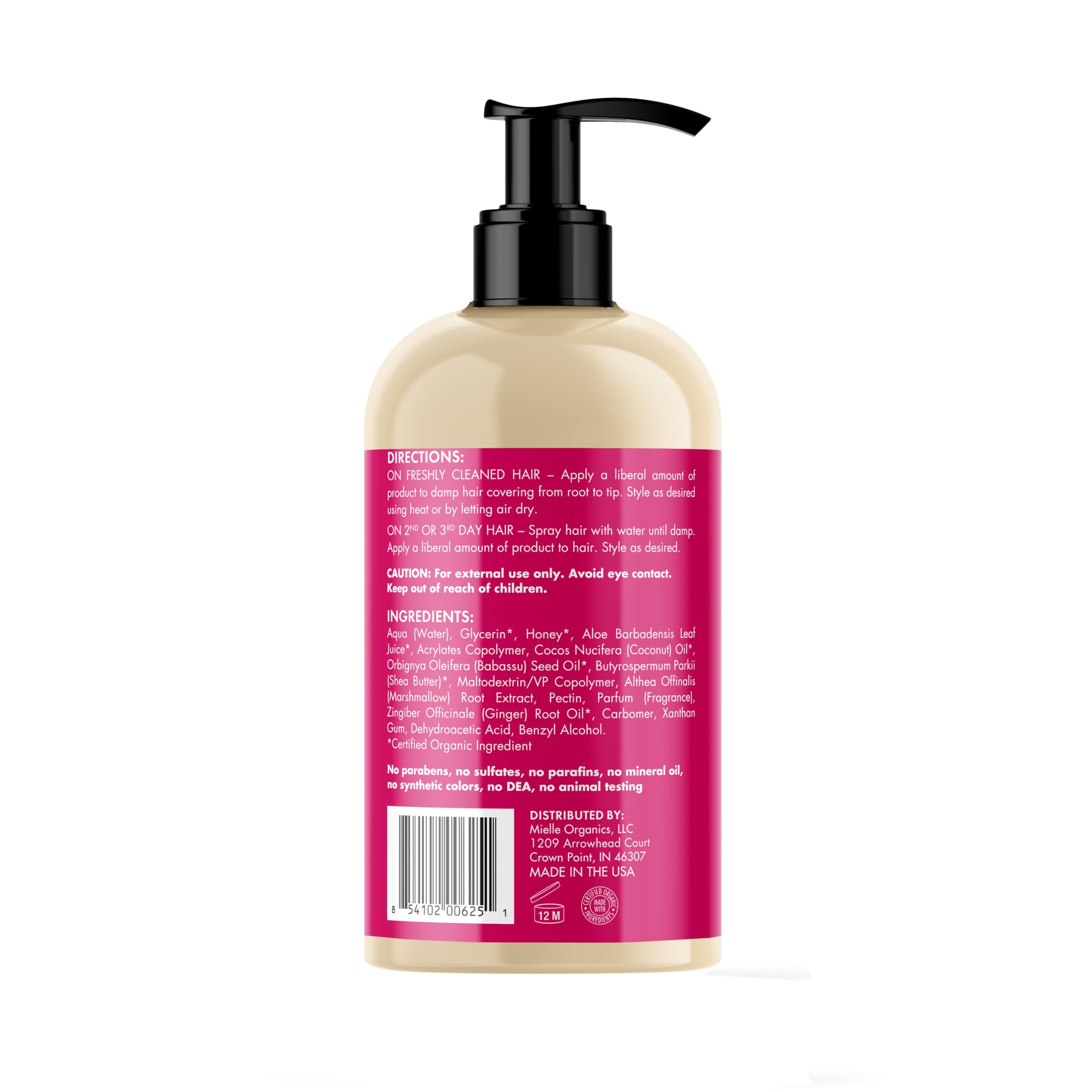 Edges smoothing with Mielle Organics Honey & Ginger Hair Gel for polished look