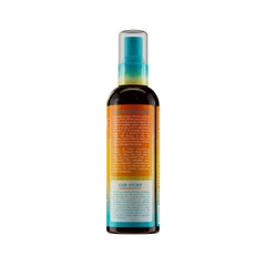 Mielle Organics Nourishing Thermal Heat Protectant Spray being applied to hair before styling for heat protection