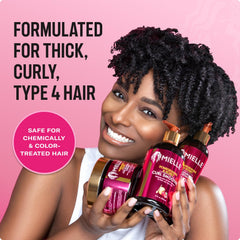 Mielle Organics Pomegranate & Honey Detangling Conditioner bottle pump ready for easy application.