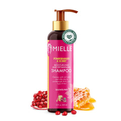 Mielle Organics detangling shampoo bottle front for smoother wash days.