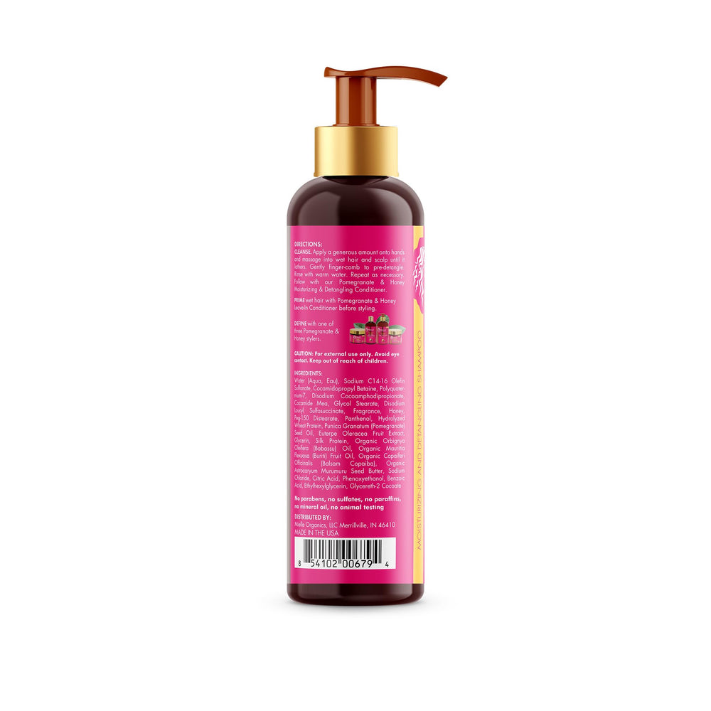 Mielle Organics packaging on shelf emphasizes natural ingredients and quality.