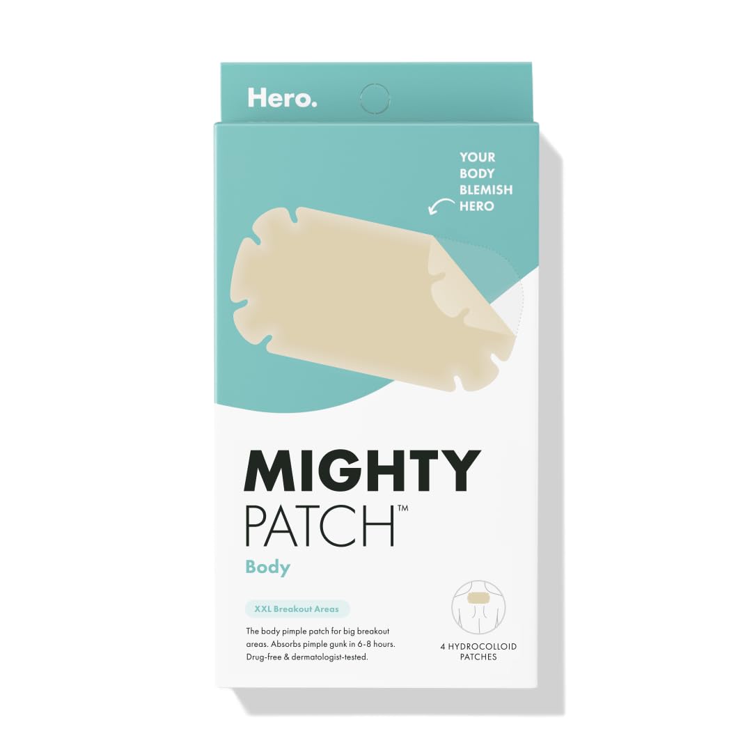Mighty Patch Body Patch XXL cubre espalda y pecho para brotes visibles.