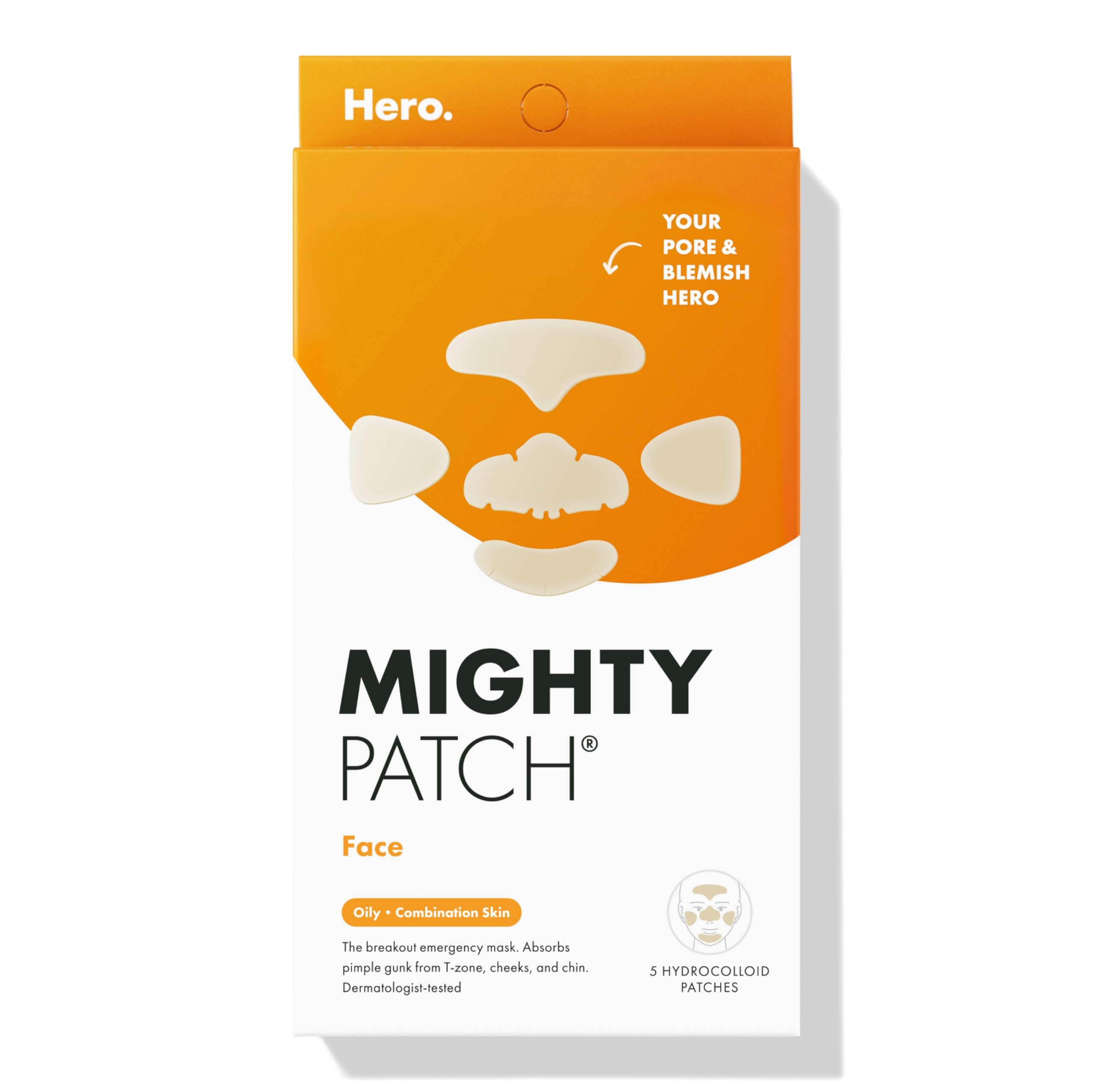 Mighty Patch Face XL coverage patch spans multiple zones for overnight breakout management