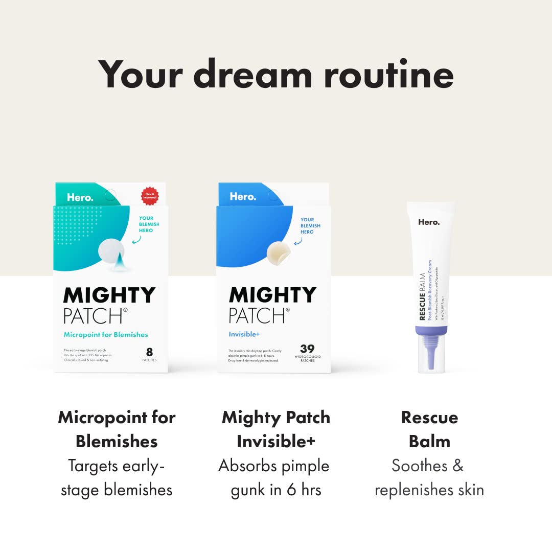 Mighty Patch Invisible+ perforated sheets enabling easy patch peels