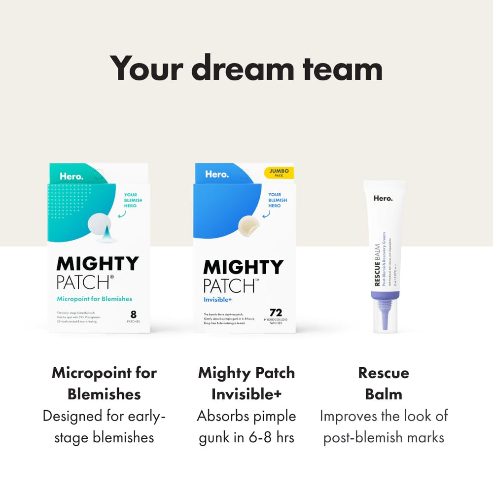 Mighty Patch Invisible+ perforated sheets for easy-peel application