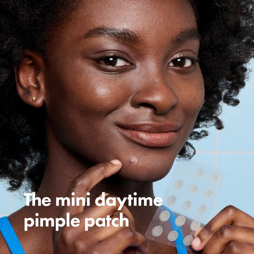 Mighty Patch Mini 10mm patch edge blends into skin in closeup
