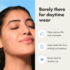 Mighty Patch Mini hydrocolloid absorbs gunk within hours on skin