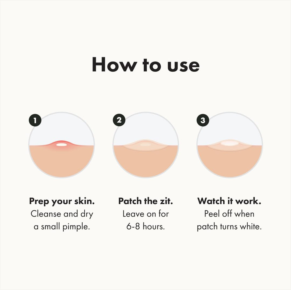 Mighty Patch Mini patch on blemish demonstrates reduced temptation to pick