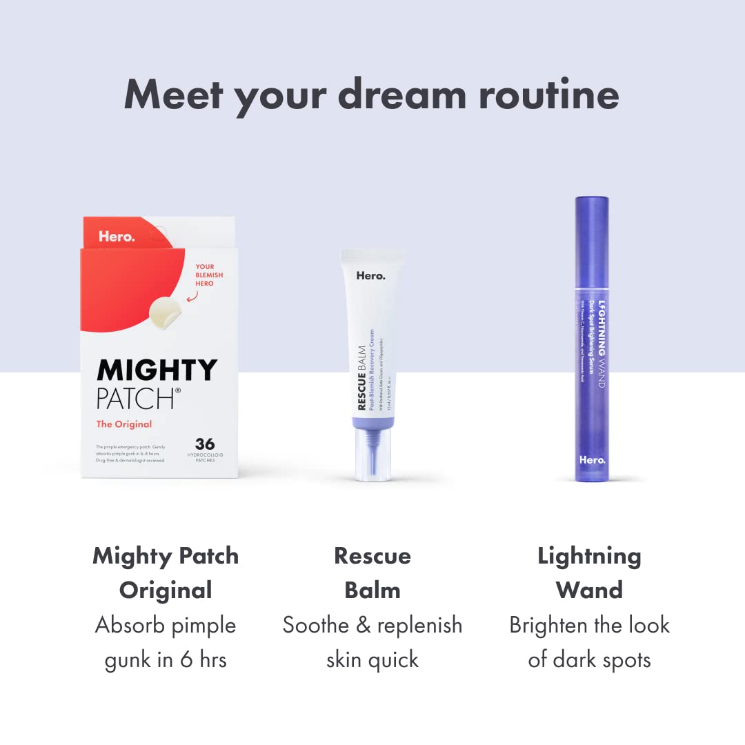 Mighty Patch Rescue Balm cream application shot signals texture absorption and smoothing.